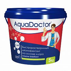 Дезинфектант для бассейна на основе хлора быстрого действия AquaDoctor C-60T 1кг