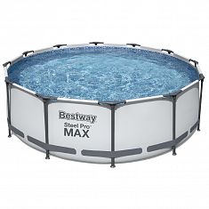 Каркасный круглый бассейн Bestway (366х100 см) с картриджным фильтром и лестницей