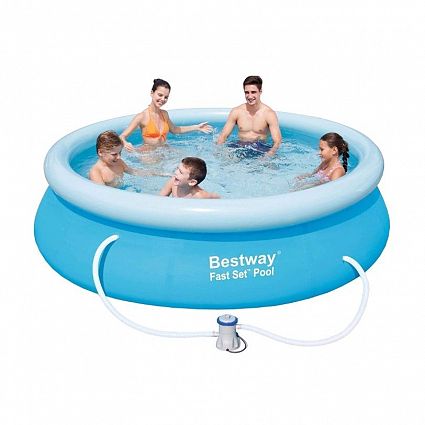Надувной круглый бассейн Bestway (305х76) с картриджным фильтром