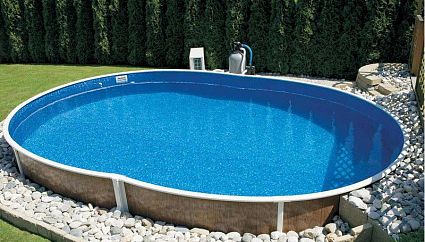 Морозоустойчивый бассейн Azuro овальный 5,5х3,7х1,2м premium